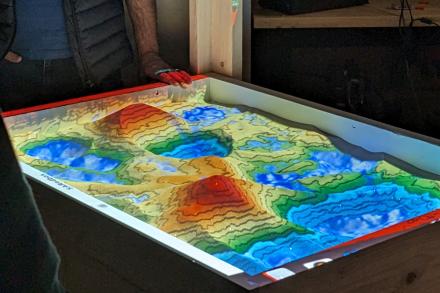 The AR Sandbox in action